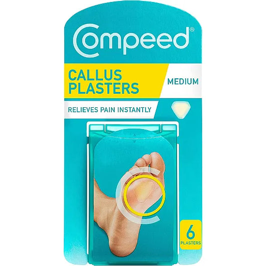 Callus Relief Hydrocolloid Plasters - Pack of 6