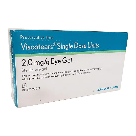 Viscotears 0.2% Single Dose Units - Pack of 30