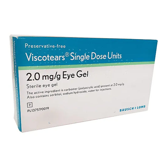 Viscotears 0.2% Single Dose Units - Pack of 30