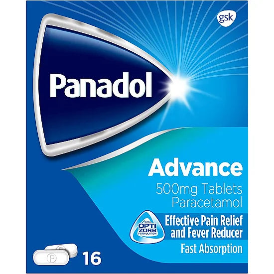 Panadol Advance Paracetamol 500mg Fast-acting Headache and Pain Relief