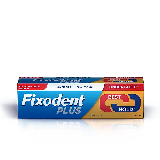 Fixodent Plus Best Hold Premium Denture Adhesive Cream