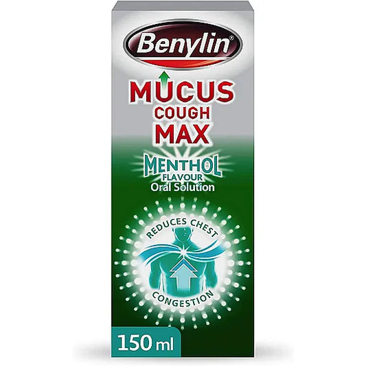 Benylin Max Strength Menthol Mucus Cough Syrup - 150ml