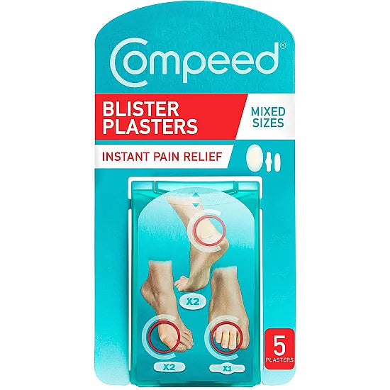 Compeed Assorted Hydrocolloid Blister Plasters - Pack of 5