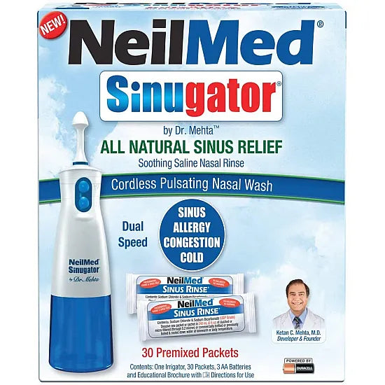 NeilMed Sinus Rinse Cordless Pulsating Nasal Wash