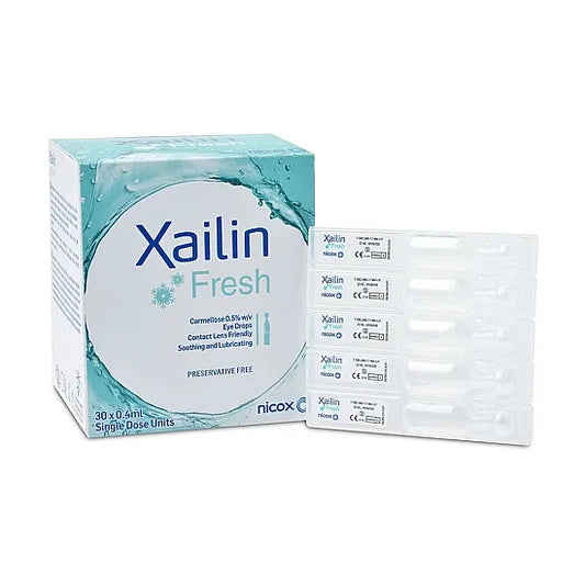 Xailin Fresh Dry Eye Drops - 30 Doses: Quick Relief Eye Hydration