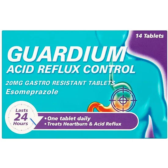 Guardium Tablets Heartburn and Acid Reflux Control