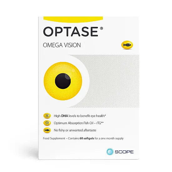 OPTASE (ACTASE) Omega Vision - 60 Softgels offers premium support for healthy eyes