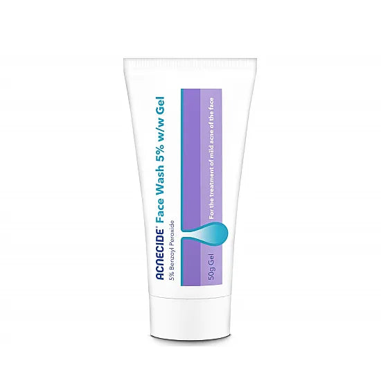 Acnecide Face Wash 5% Gel Benzoyl Peroxide - 50g