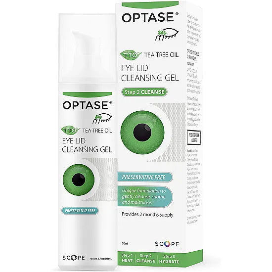 OPTASE Tea Tree Oil Eye Lid Cleansing Gel - 50ml