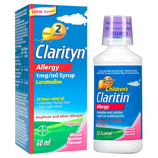 Clarityn Mixed Berry Flavored Allergy Relief Syrup