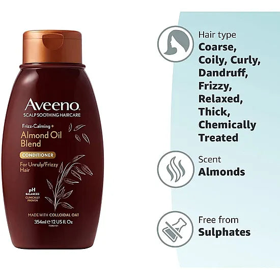 Aveeno Frizz-Calming+ Almond Oil Blend Conditioner - 354ml