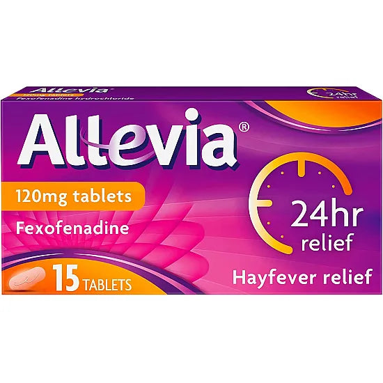 Allergy Relief Tablets: Allevia Fexofenadine 120mg