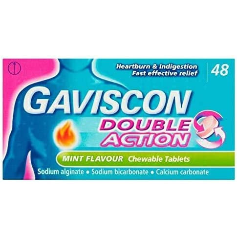 Gaviscon Mint Chewable Tablets for Heartburn & Indigestion