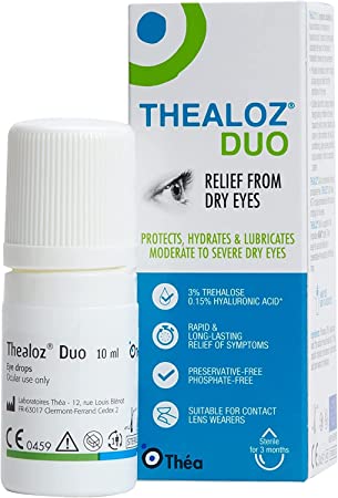 Thealoz Duo Eye Drops - 10ml : Fast Relief Eye Drops