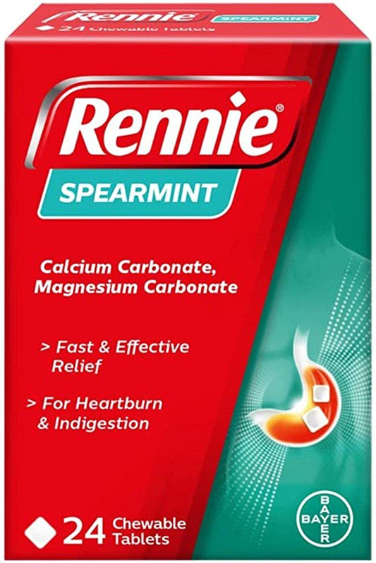 Refreshingly Effective Spearmint Digestive Relief - 24 Tablets