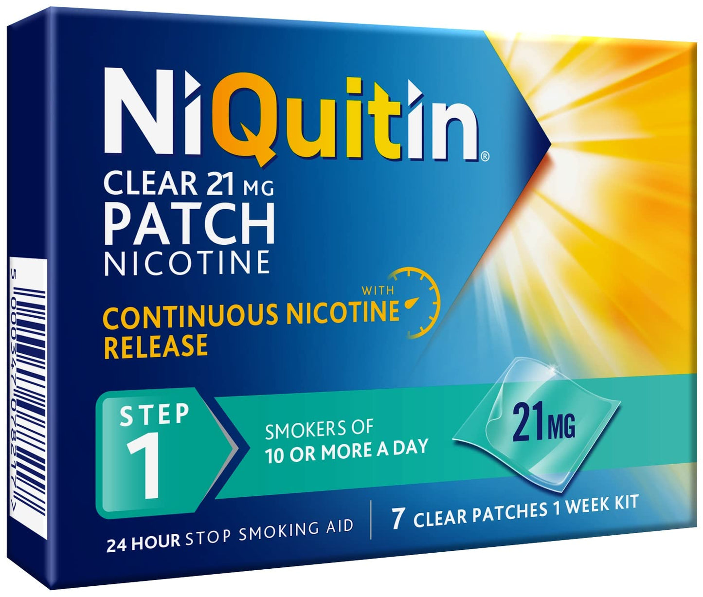 NiQuitin Step 1 21mg Nicotine Patches - 7 Pack