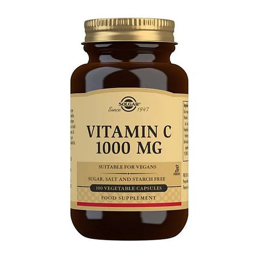 Solgar 1000mg Vitamin C - 100 Vegetable Capsules