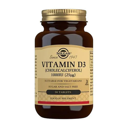 Solgar Vitamin D3 - Premium Bone and Immune Health Support - 90 Tablets