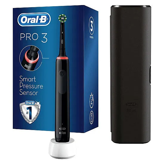 Oral-B Pro 3 3500 - Black Smart Pressure Sensor Edition Electric Toothbrush