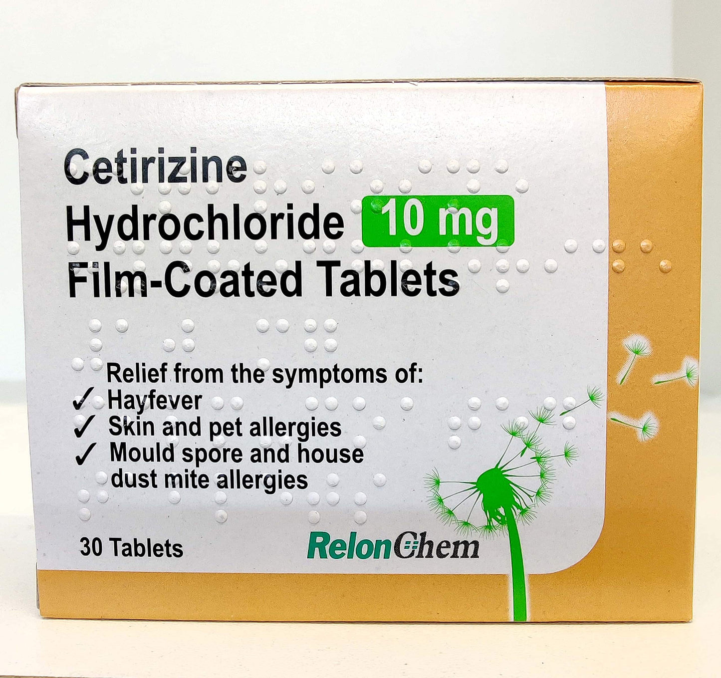 Cetirizine (10mg) Allergy Relief Tablets - Combat Hay Fever & Allergies (brand may vary)