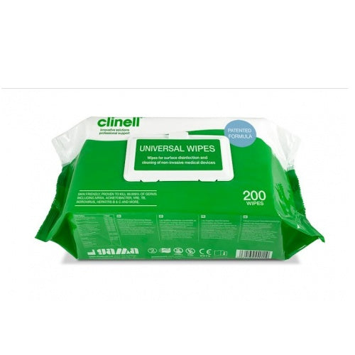 Clinell 200 Universal Wipes Single Pack