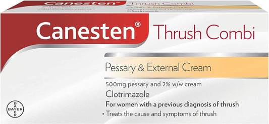 Canesten Thrush Combi - 500mg Vaginal Pessary and 2% External Cream