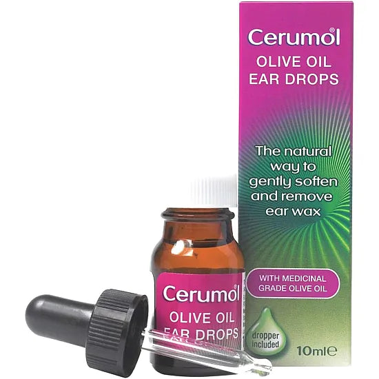 Cerumol Olive Oil Ear Drops - 10ml: Maintain Healthy Ears Naturally