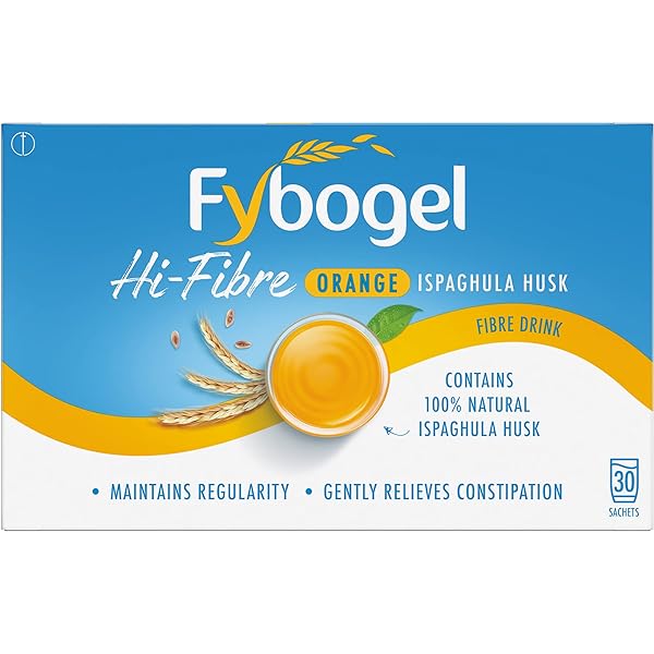 Fybogel Hi-Fibre Orange - 30 Sachets: High-Fiber Orange Supplement for Digestive Support