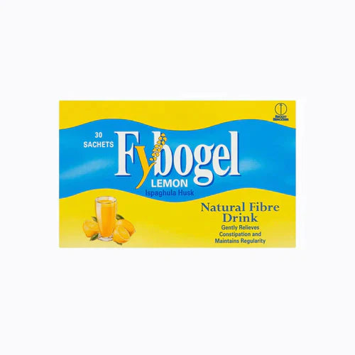 Fybogel Lemon Sachets - Natural Fiber Supplement for Digestive Health