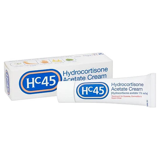 HC45 Hydrocortisone Acetate Topical Cream - 15g