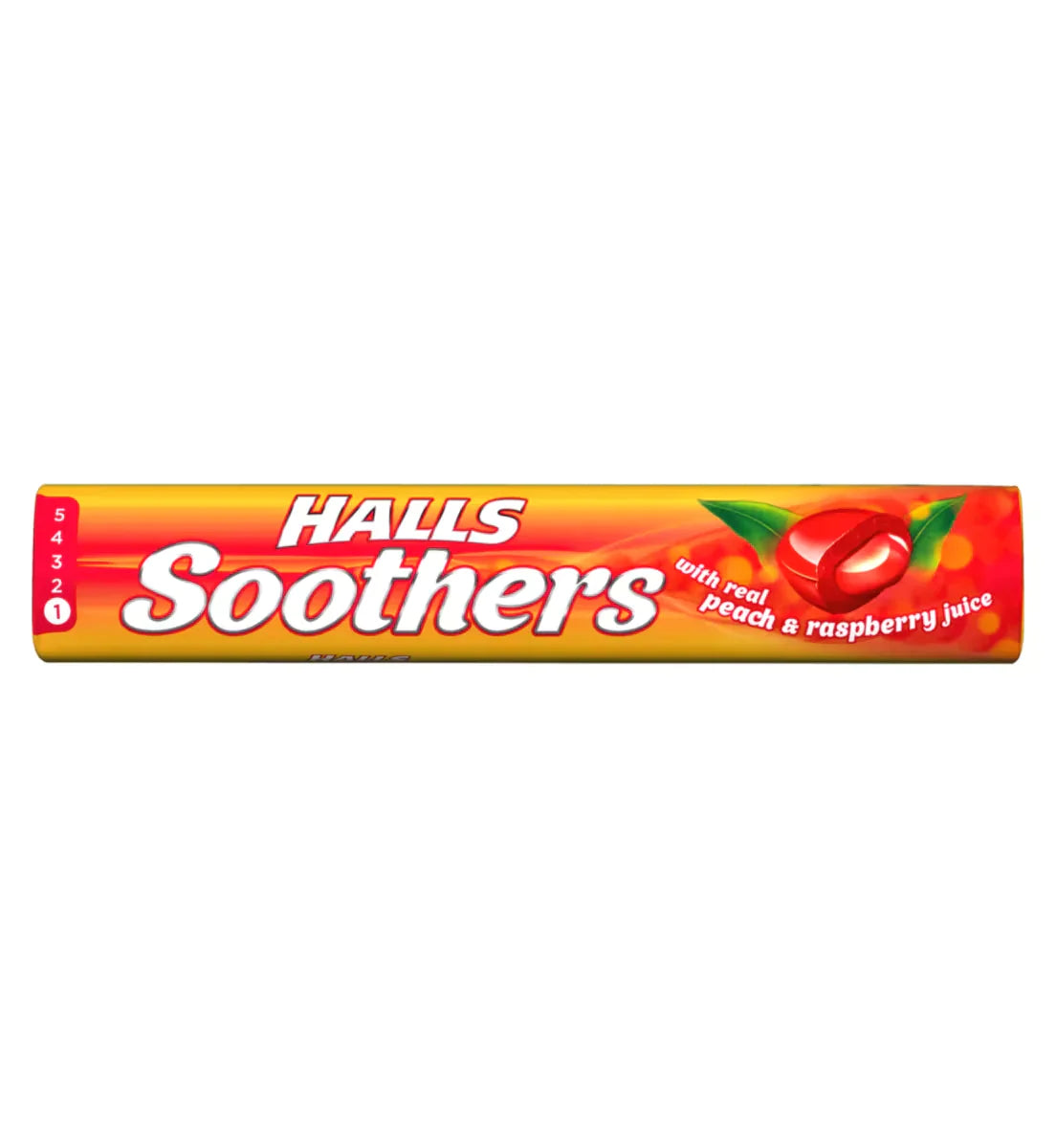 Halls Soothers Singles with Peach & Raspberry Flavor