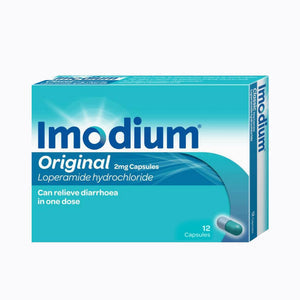 Imodium Original 2mg - Fast-Acting Relief - 12 Capsules