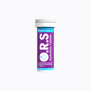 ORS Hydration Tablets - Blackcurrant Flavored - Pack of 12