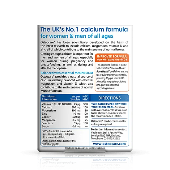 Bone Health Support Formula: Vitabiotics Osteocare Original