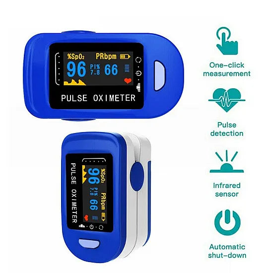 SpO2 and Pulse Rate Monitor for Adults and Children with Batteries