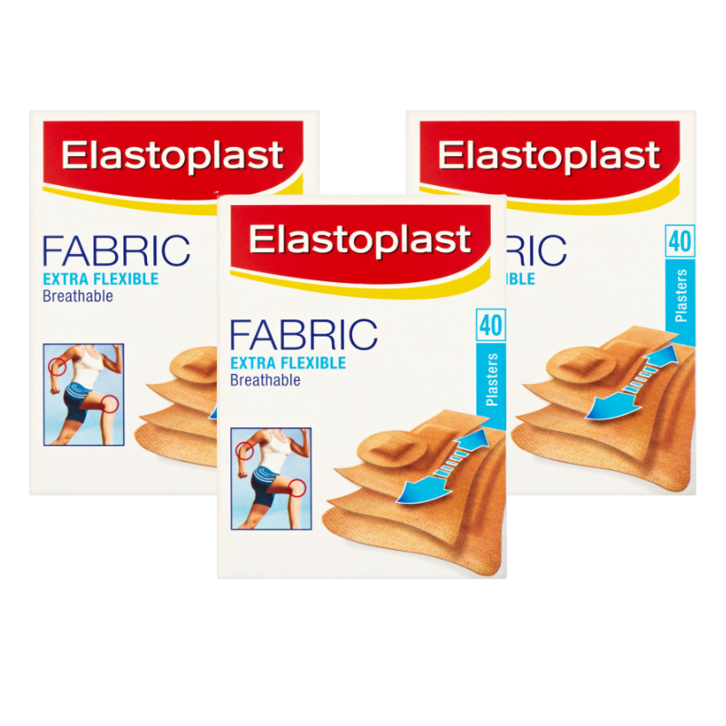 Elastoplast Extra Flexible Fabric Bandages - 40 Strips