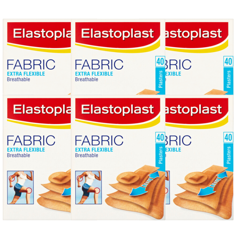 Elastoplast Extra Flexible Fabric Bandages - 40 Strips