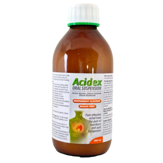 Peppermint Flavored Acidex Original Suspension