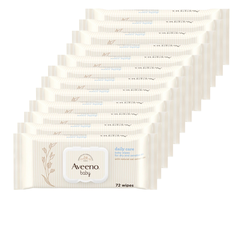 Aveeno Baby Daily Care Wipes - 72 Wipes