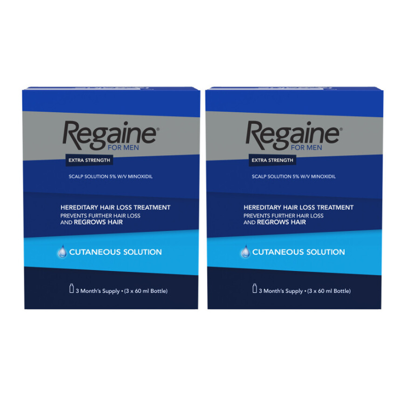 Regaine Men's Hair Regrowth Solution - 3 x 60ml (180ml)