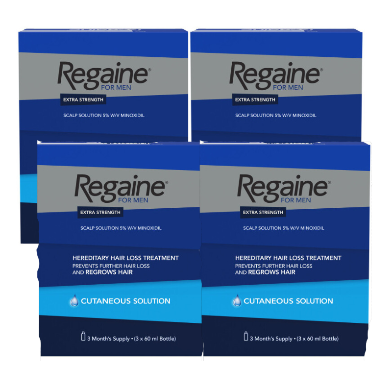 Regaine Men's Hair Regrowth Solution - 3 x 60ml (180ml)