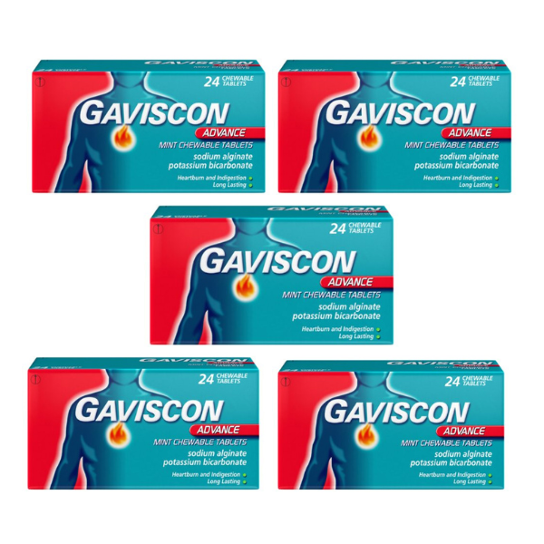 Gaviscon Advance Mint Chewable Tablets (Pack of 24)