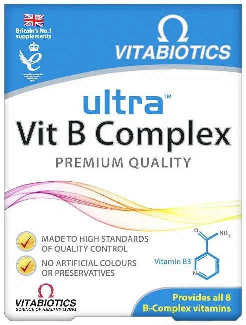 Vitabiotics Ultra VitaminB Complex – 60 Tablets for Optimal Vitality