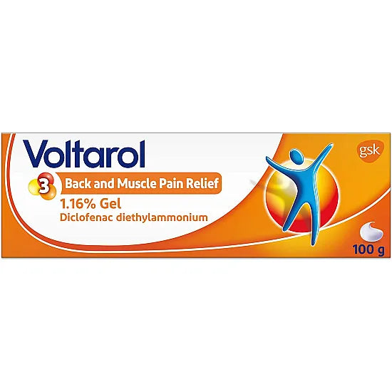 Voltarol Fast-Acting Gel for Relief of Back and Muscle Pain at 1.16%