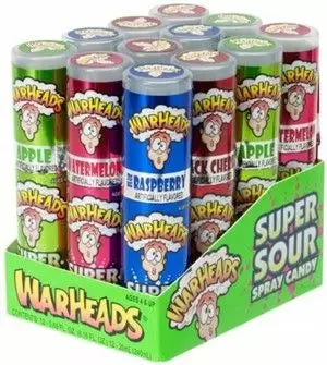 Warheads Super Sour Candy Spray 19g - Intense Sourness for Sour Candy Lovers