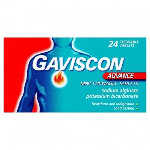 Gaviscon Advance Mint Chewable Tablets (Pack of 24)