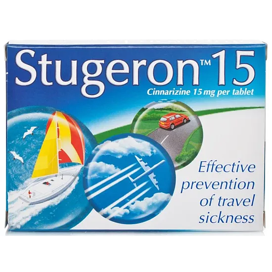 Relief from Motion Sickness - Stugeron 15mg Tablets