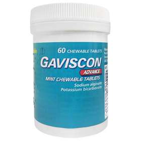 Gaviscon Advance Mint Chewable Tablets for Fast Heartburn Relief