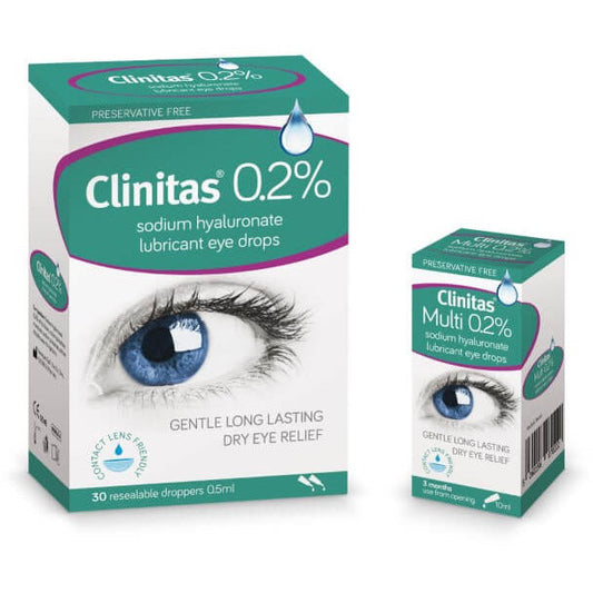 Clinitas Lubricant Eye Drops - 30 Resealable Droppers:
Ultimate Dry Eye Solution with Convenient Droppers