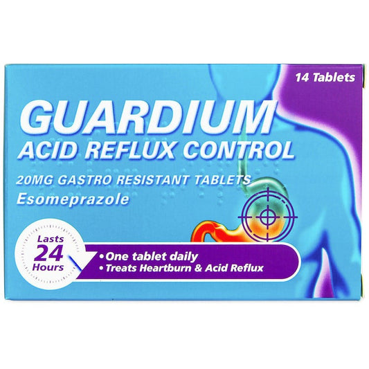 Guardium 20mg Acid Reflux Control - 14 Tablets